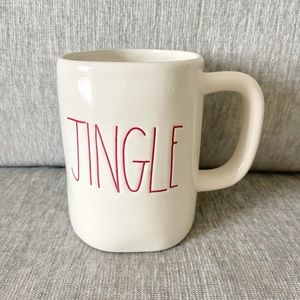 Rae Dunn Jingle white mug